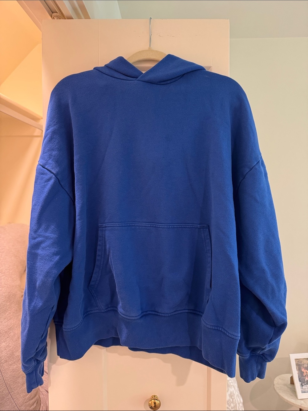 GAP Men’s Royal Blue Zip-Up Hooded Sweater